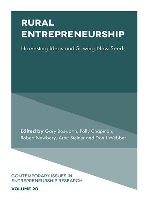 cover image of Rural Entrepreneurship